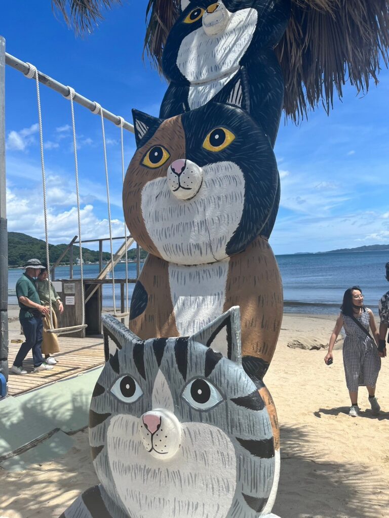 活魚茶屋ざうお猫オブジェ