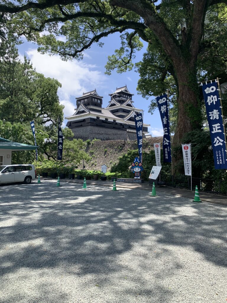 加藤神社からの熊本城