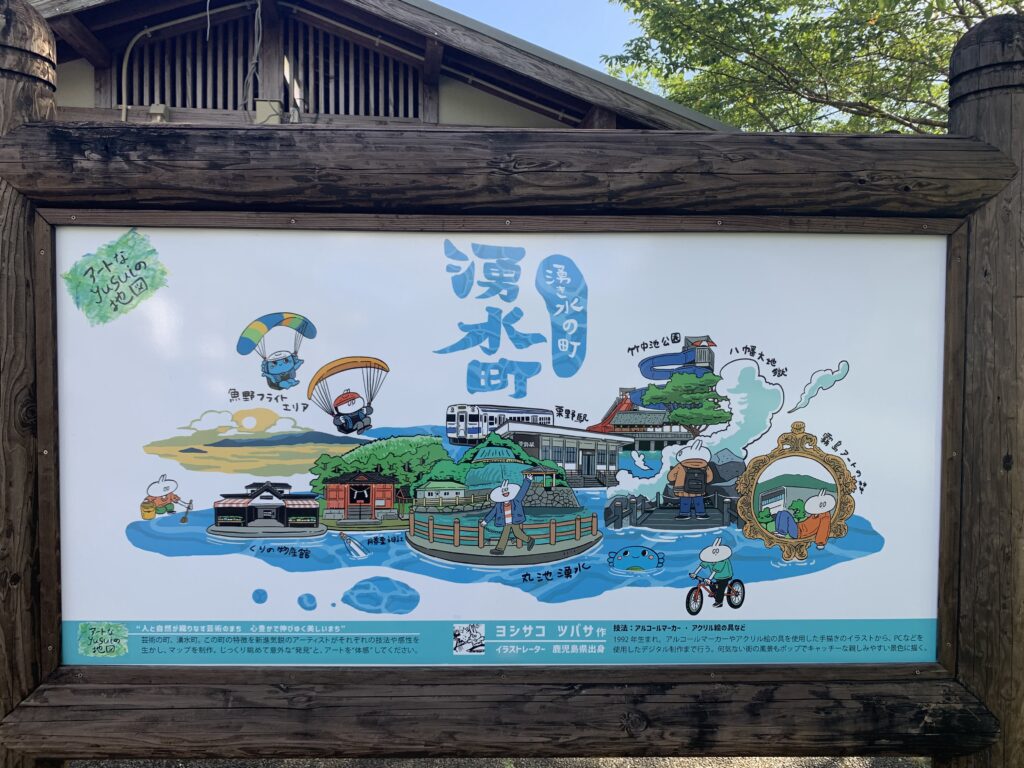 丸池湧水看板