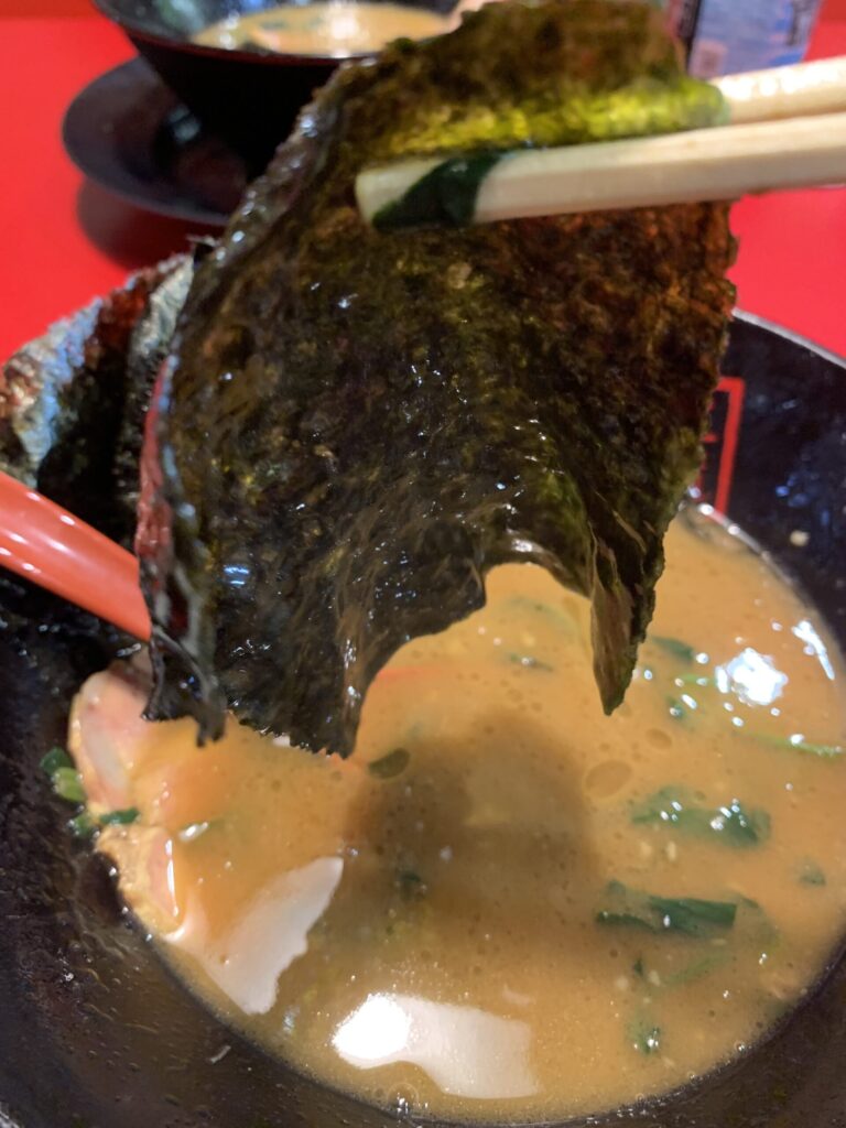 王道家直系 鬼道家 鬼道家ラーメン 海苔