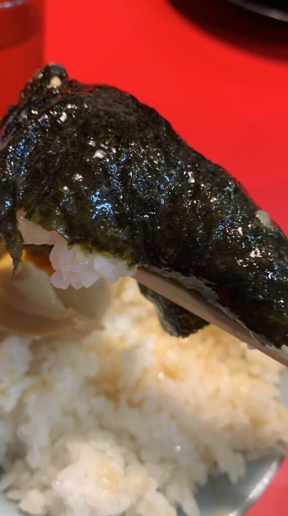 王道家直系 鬼道家 鬼道家ラーメン 海苔巻きご飯