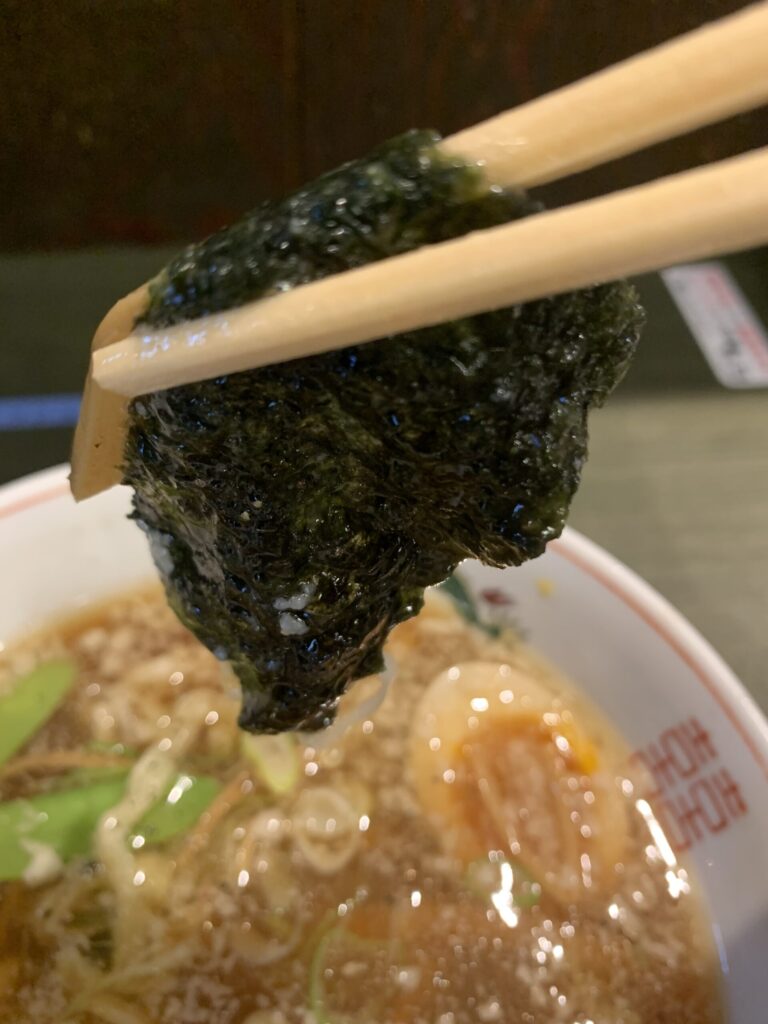 中華そば太平楽泉店朝ラー太麵大 海苔