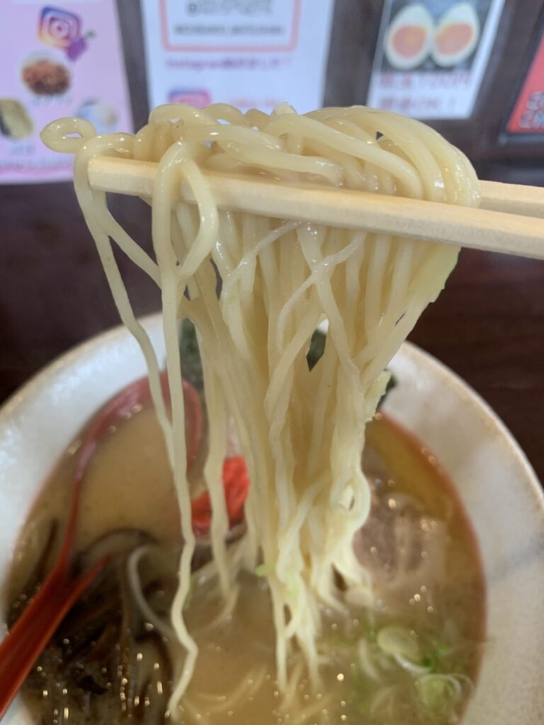 松島とんこつラーメン一番堂熊本とんこつ細麺