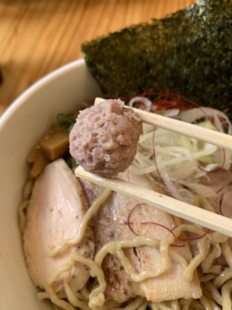 らぁ麺09。 自家製鶏軟骨つくね