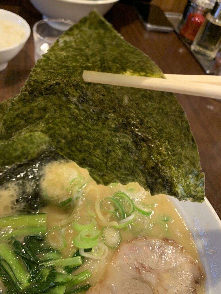 らーめん堂仙台っ子泉店仙台っ子らーめん海苔