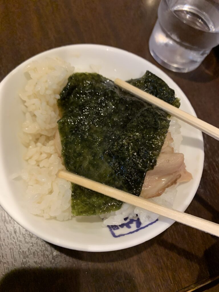 らーめん堂仙台っ子泉店ライス、海苔
