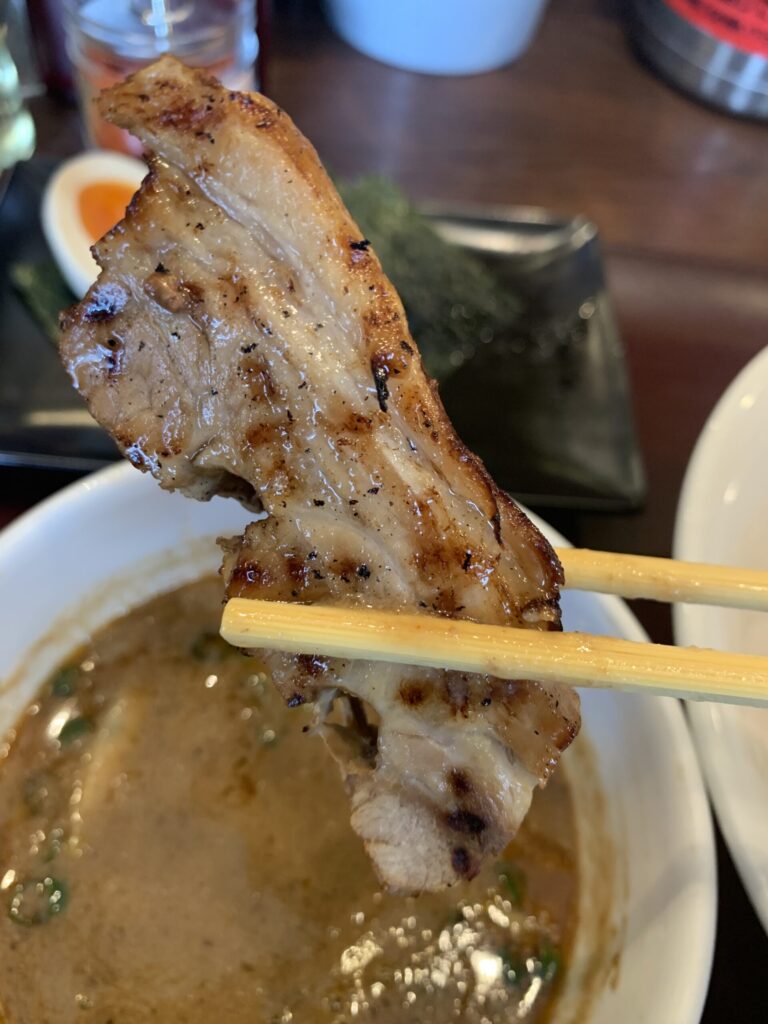 とがしの濃厚つけ麺白(海老)極厚チャーシュー