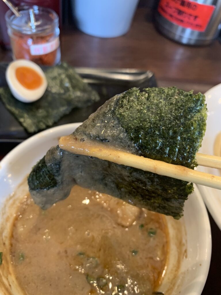 とがしの濃厚つけ麺白(海老)海苔
