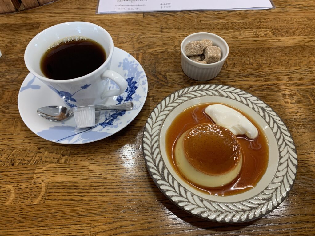 Rice fieldドリンクセット(かためプリン、ブレンドコーヒー)