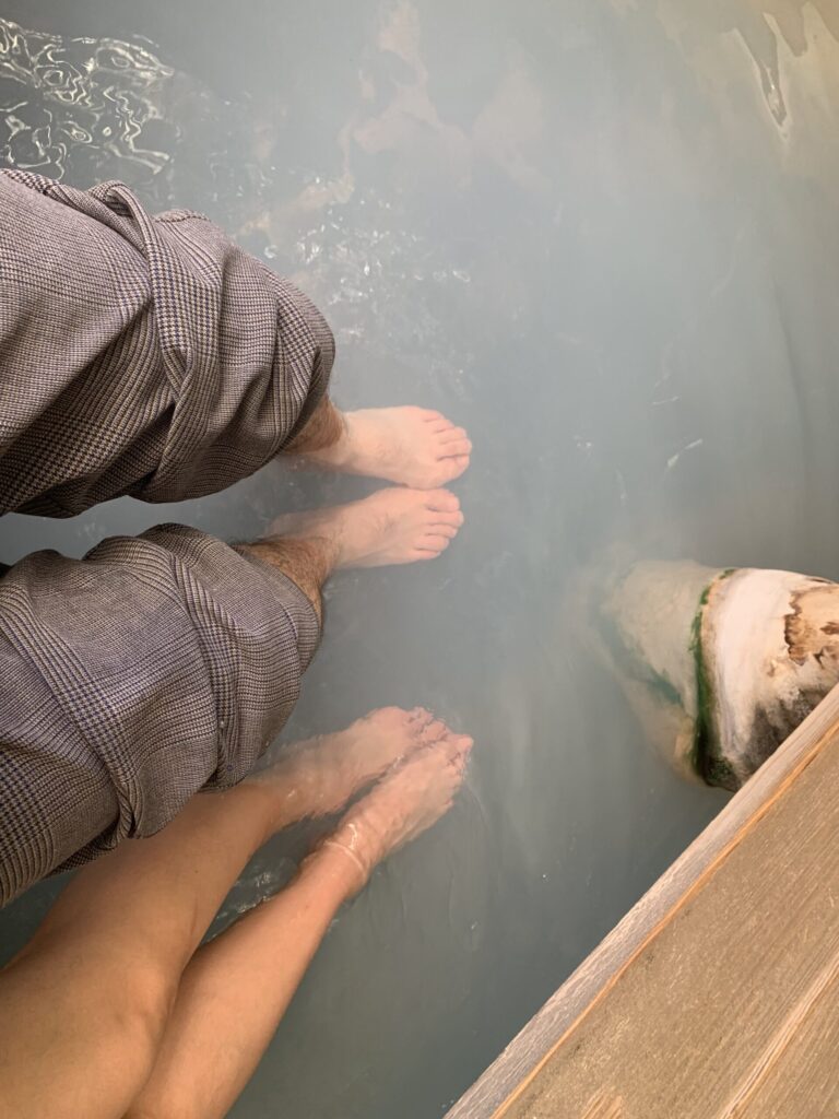 かまど地獄足湯