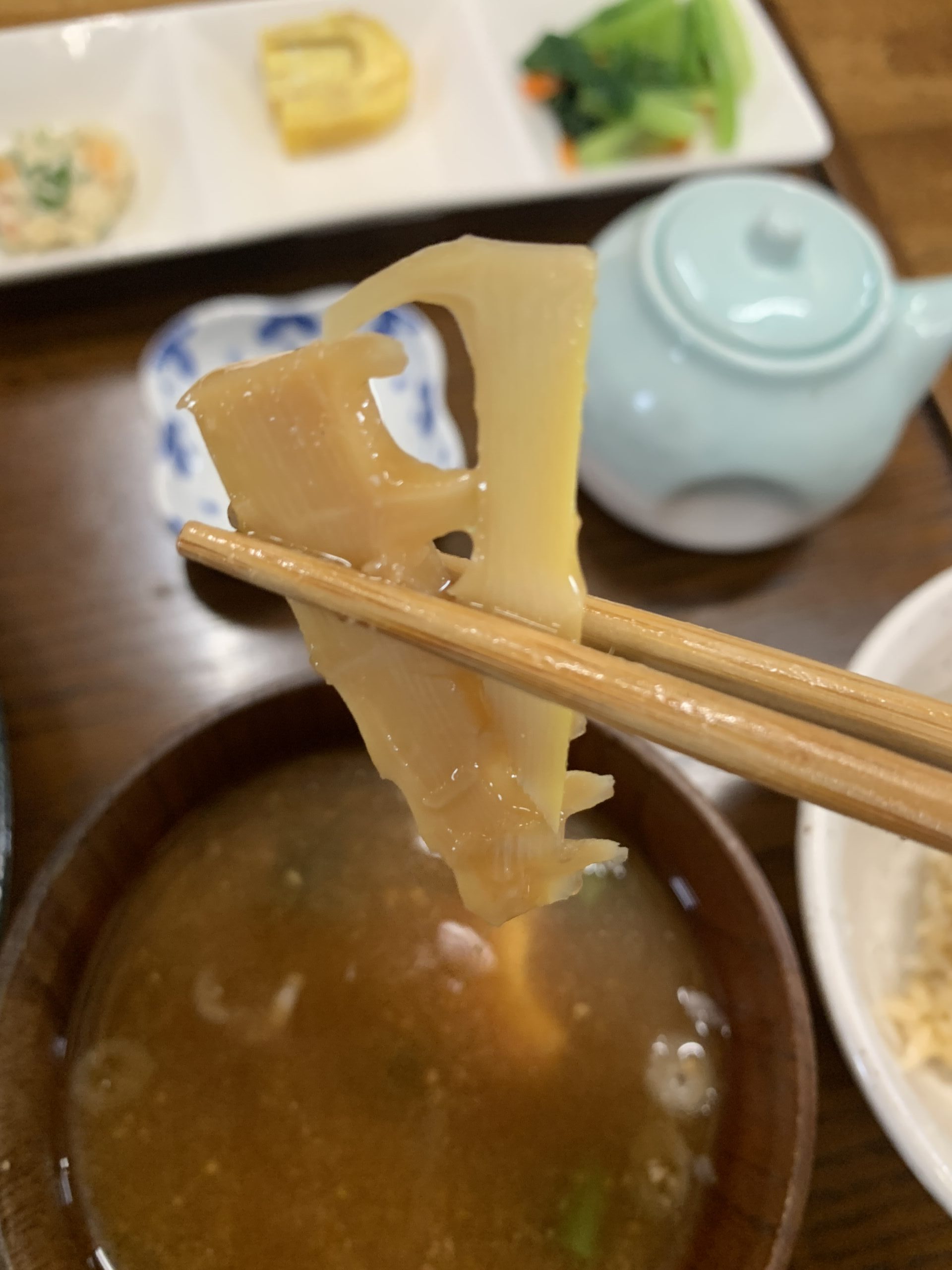 Rice fieldからあげセット味噌汁