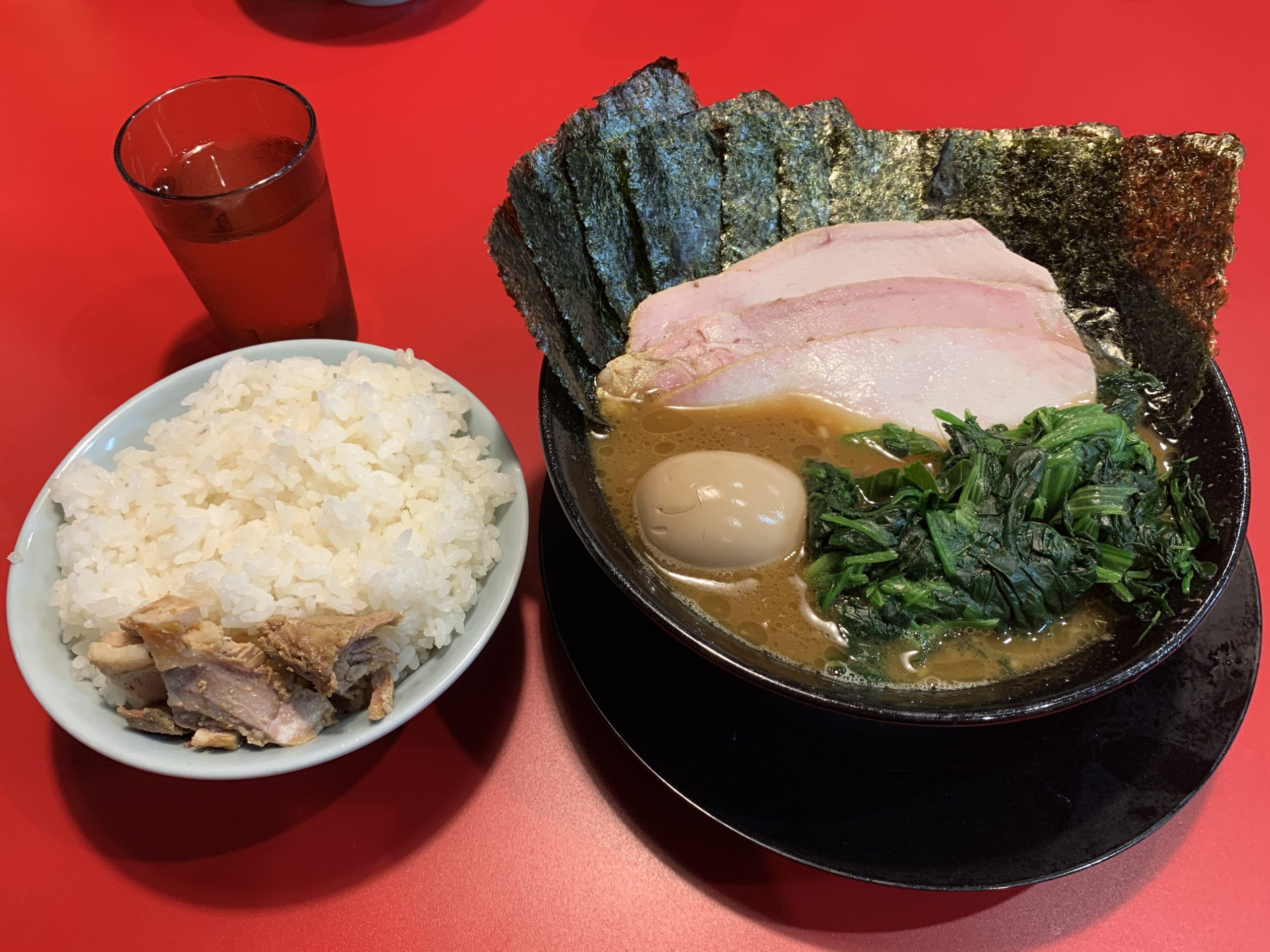 王道家直系 鬼道家 鬼道家ラーメン、大ライス