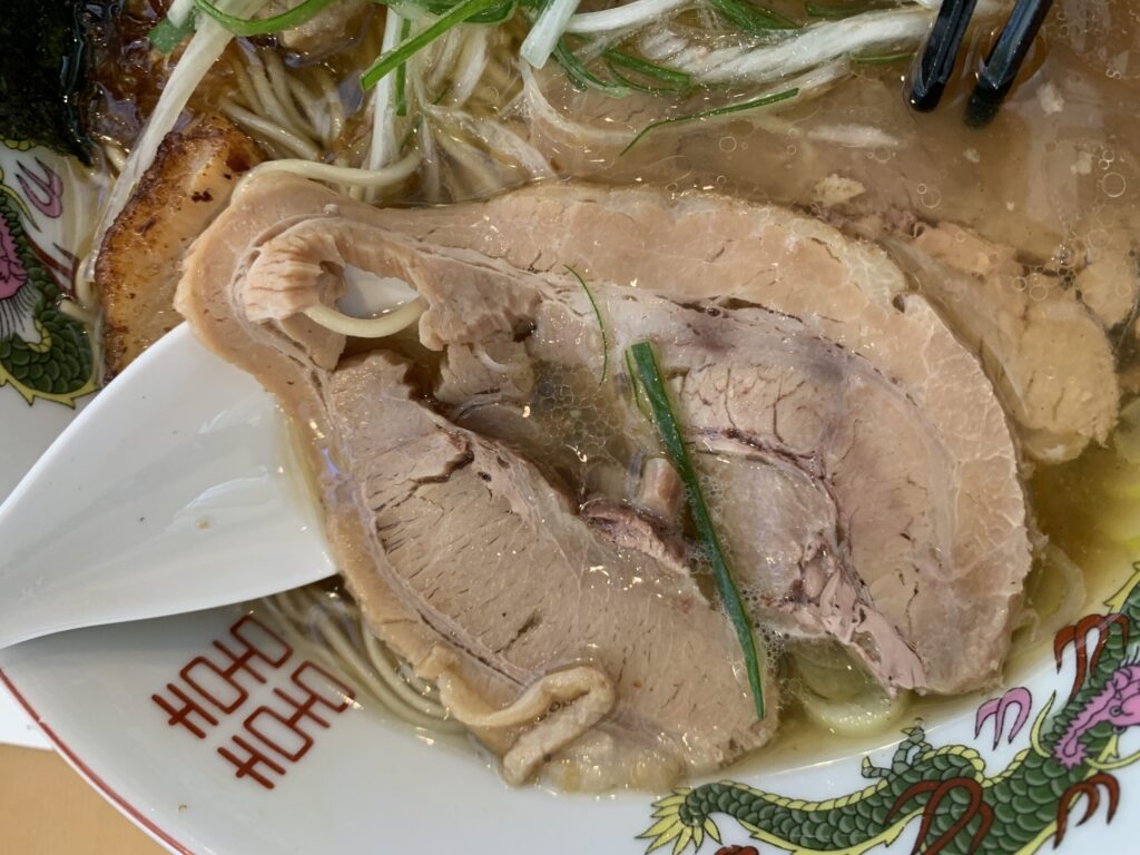 自家製麺風夏 特製鰹だし中華そば ロールチャーシュー