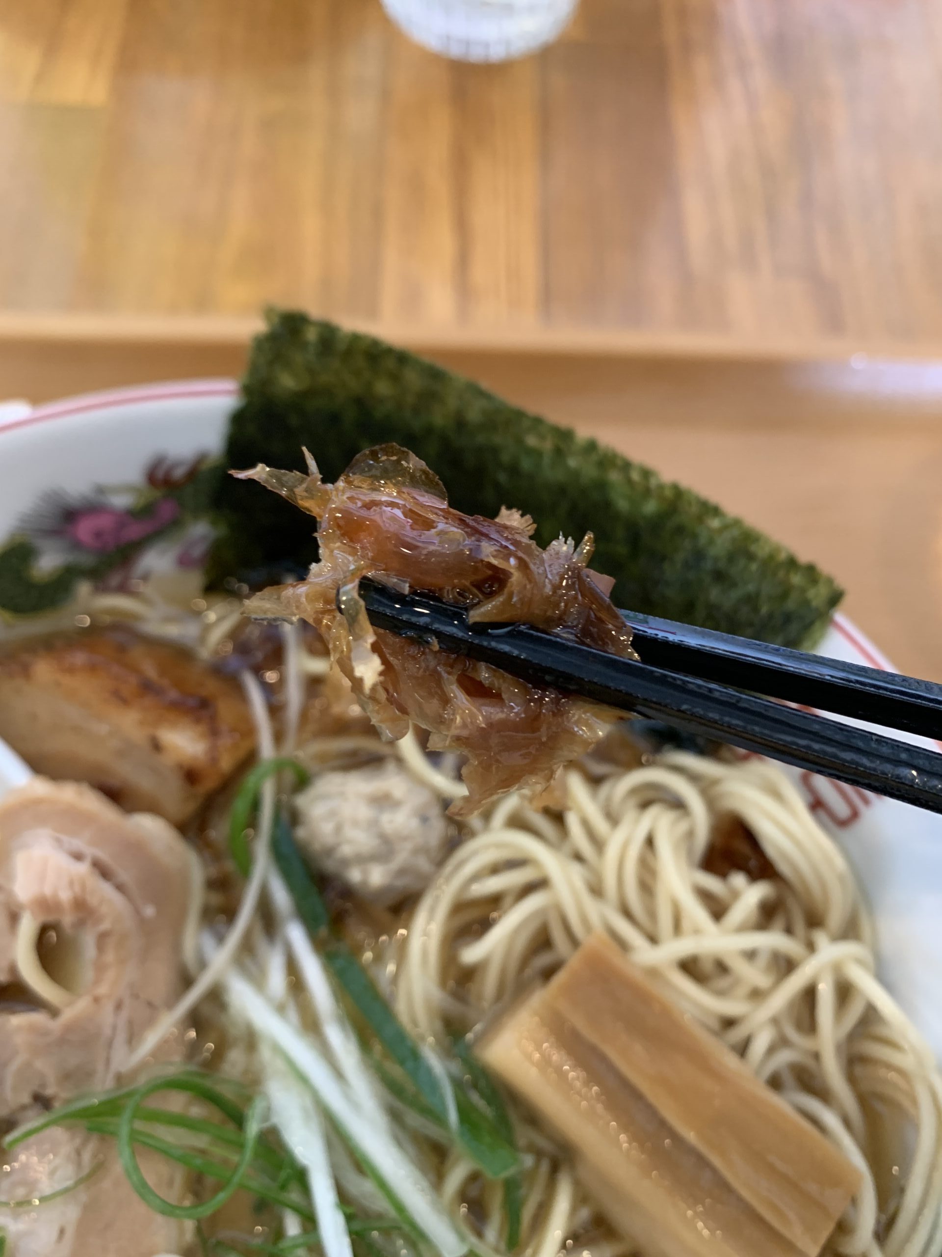 自家製麺風夏 特製鰹だし中華そば 鰹節