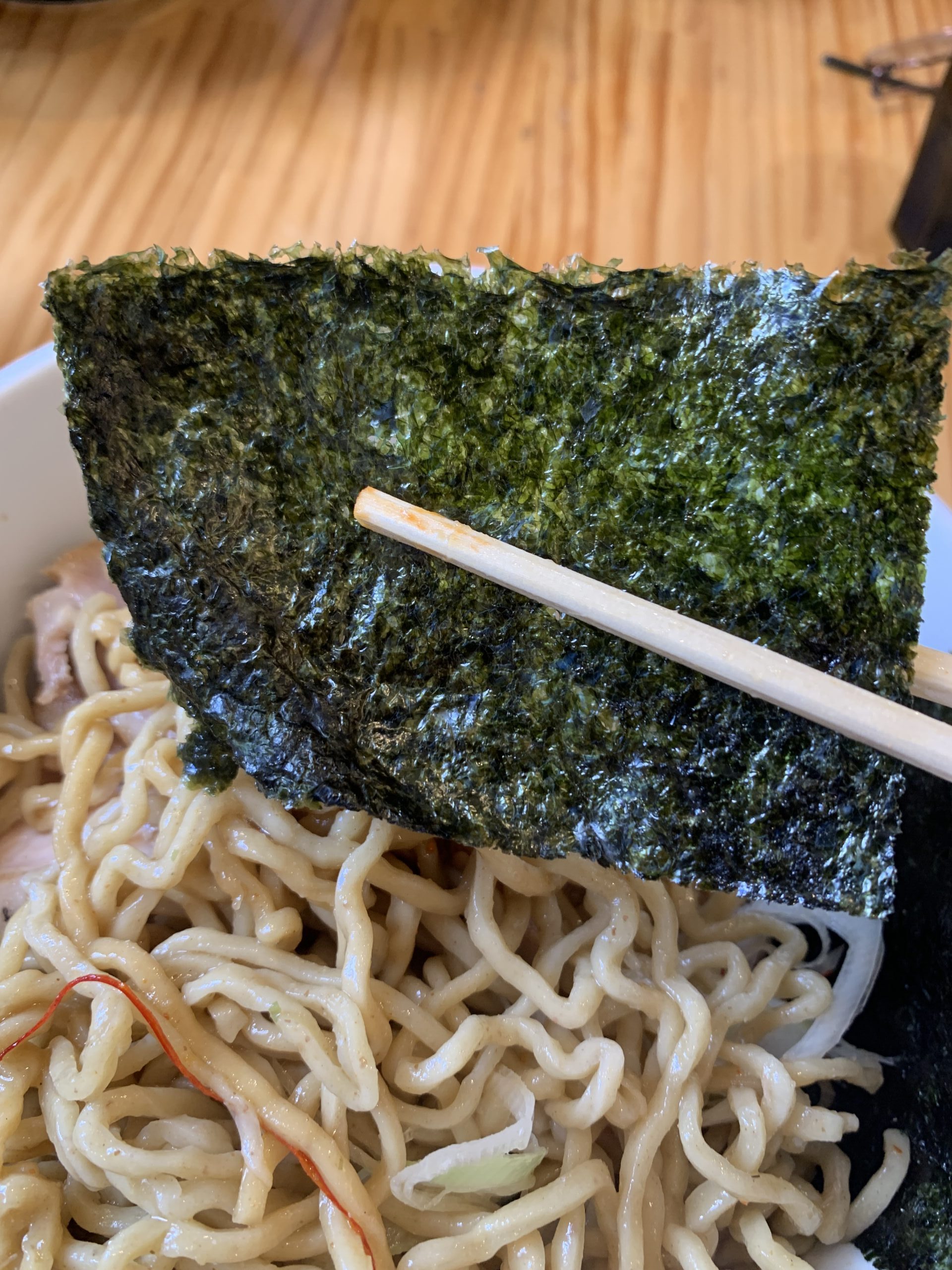 らぁ麺09。 海苔