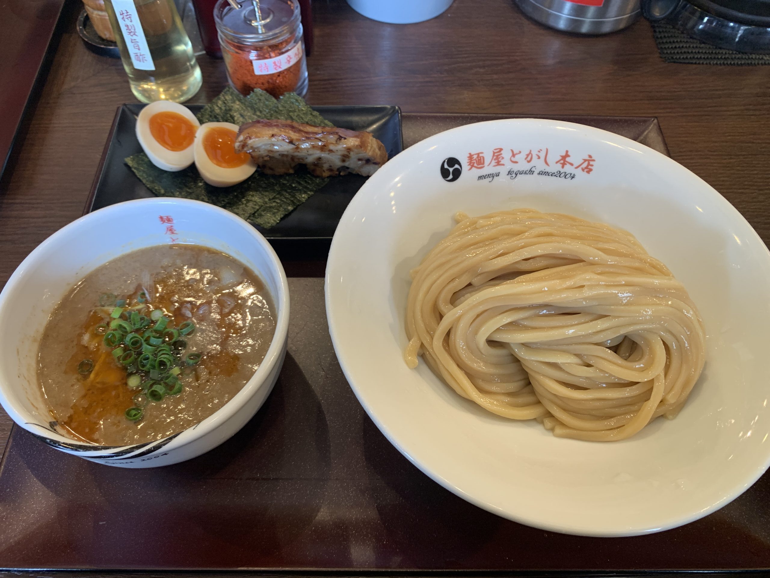 とがしの濃厚つけ麺白(海老)