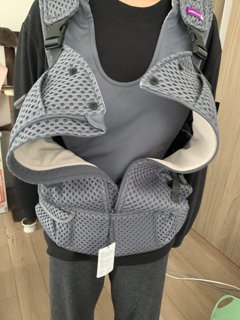べべスワン BT VEST BABY CARRIER 装着