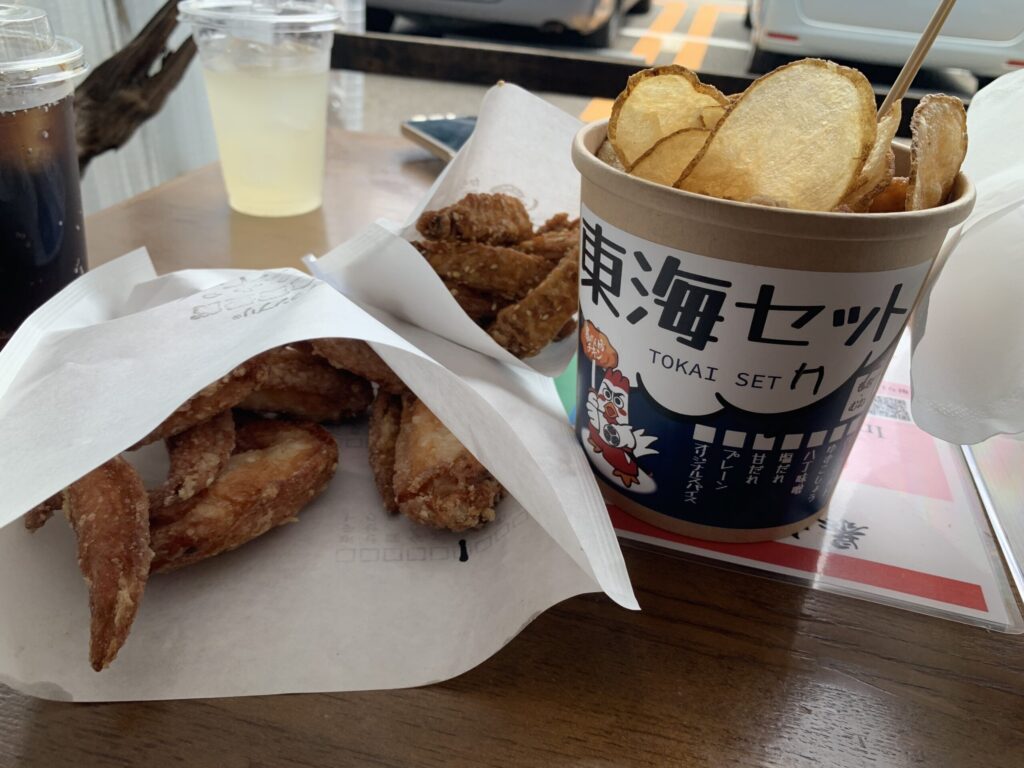 暴れん坊チキン東海セット、手羽先、冷手羽