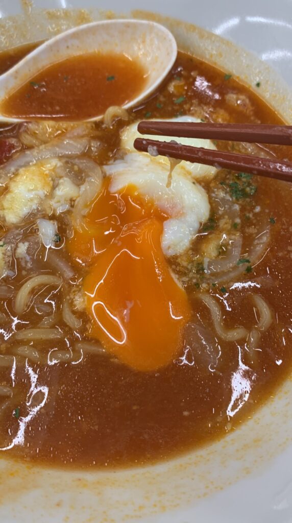 幸楽苑吾妻PA店 トマト&カレーらーめん
